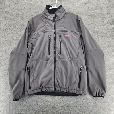 Peak Performance Jacket Mens Medium Gray Full Zip Softshell