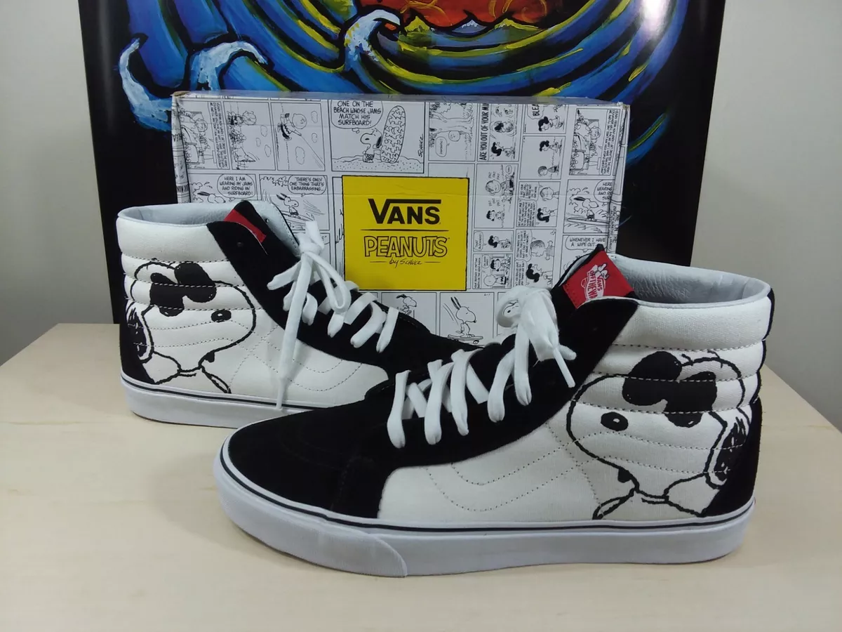 slå Afstemning silke Vans Sk8-hi Reissue X Peanuts &#034;Joe Cool&#034; Snoopy Charlie Brown |  eBay