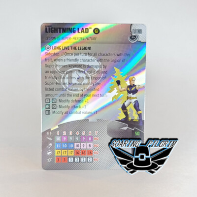 DC Heroclix LIGHTNING LAD LEGACY CARD - L003  Masters of Time Set