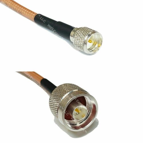 USA-CA RG400 MINI UHF MALE to N MALE Coaxial RF Pigtail Cable - 第 1/1 張圖片