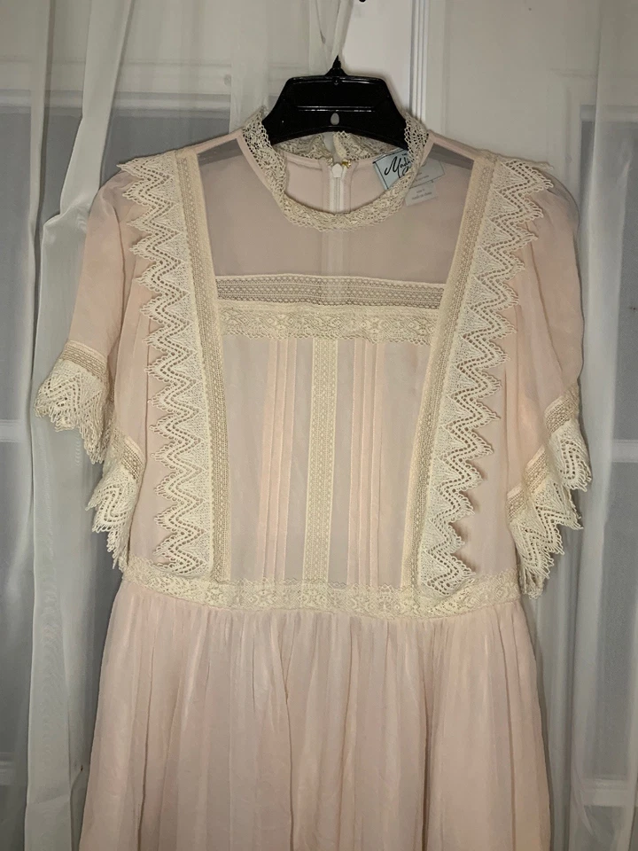 Kate Spade New York MADISON AVENUE COLLECTION ROSE DEW PINK Lace Dress Sz 4 NWOT - Image 4 of 4