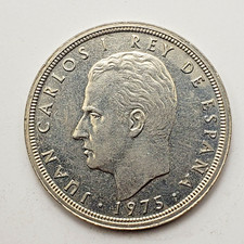 1975 (78) Spain 50 Pesetas, King Juan Carlos I, KM# 809