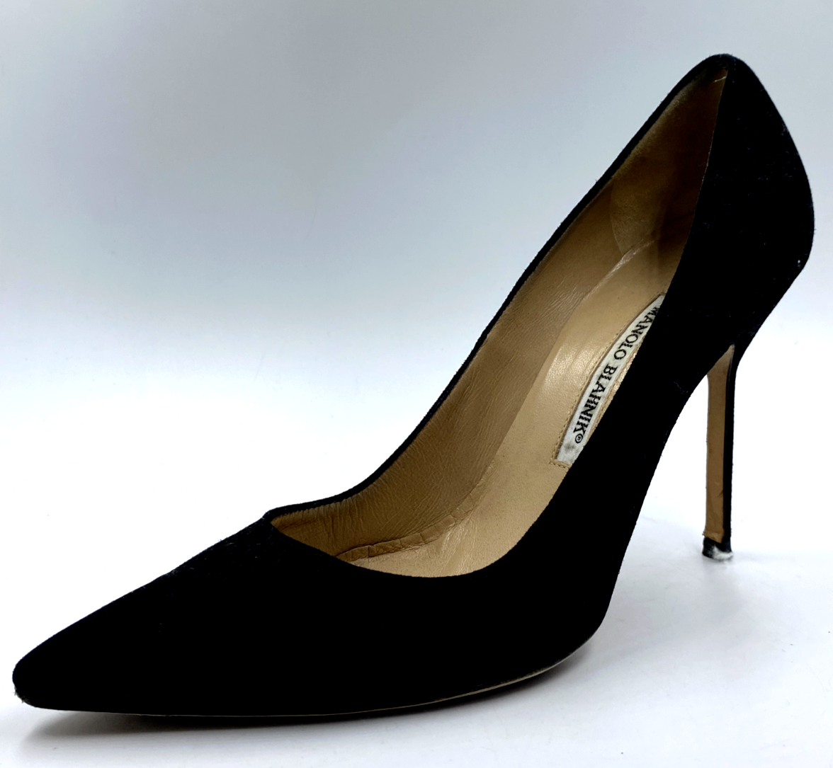 MANOLO BLAHNIK 黒 BBスエードパンプス 35.5 MANOLO BLAHNIK 黒 BBスエードパンプス 35.5 Manolo Blahnik BB