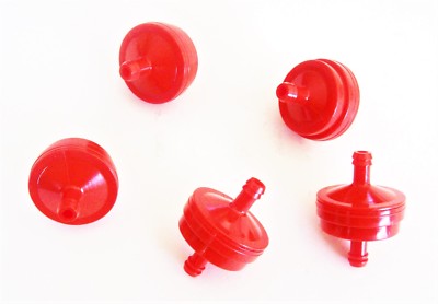 5 GOLIATH INDUSTRIAL 1/4'' UNIVERSAL IN LINE FUEL GAS FILTERS LAWN MOWER FF14MR