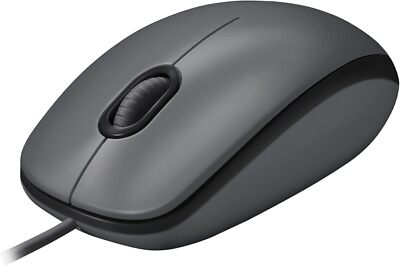 Logitech M100 Kabelgebundene USB-Maus 1000 DPI Optical Tracking PC Mac Laptop