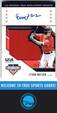 2019 Panini Stars & Stripes Ethan Watson USA BB Silhouettes Jersey Auto /57