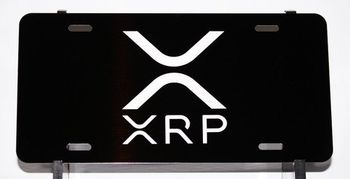 🔥 XRP Ripple Lasergraviertes dickes Aluminium Nummernschild 6x12 Made in USA