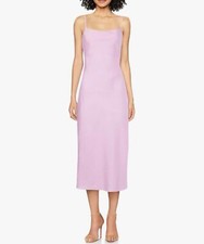 astr the label dress Pink Peony Lyocell Linen Tank MIDI Dress Small