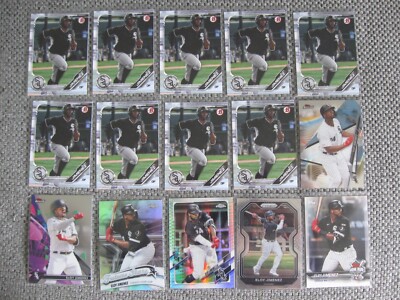 ELOY JIMENEZ 15-CARD LOT 2019-22 Bowman Prospects #BP150/Finest/Topps Chr./HRC..