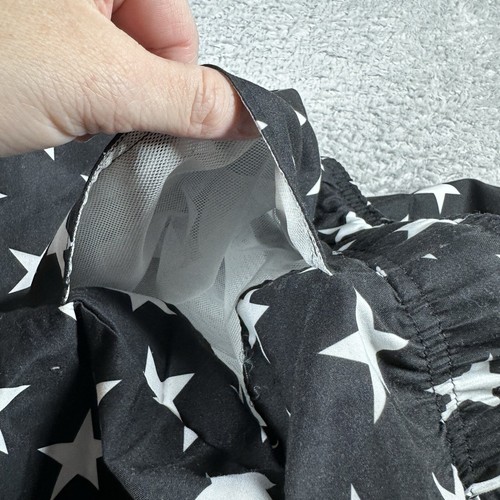 American Flag Swim Trunks Mens 3x Black Stars Mesh Netting Pockets Bathing Suit - Picture 8 of 10