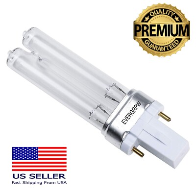 9w 9 Watt UV Replacment Bulb lamp G23 2 Pin Base Germicidal Ultraviolet