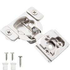 Self Close Compact Cabinet Hinges, 105° Concealed 3/4" Inch Overlay, Face Frame