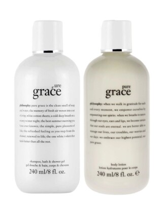 Philosophy PURE GRACE Shampoo Shower Gel & Body Lotion 8.0 OZ Each SEALED