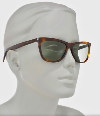 SAINT LAURENT SL515 003 WOMEN HAVANA GREEN CAT EYE SUNGLASSES