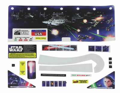 Stern Pinball Flipper Aufkleber Decal Set Star Wars Pro #802-5000-J5
