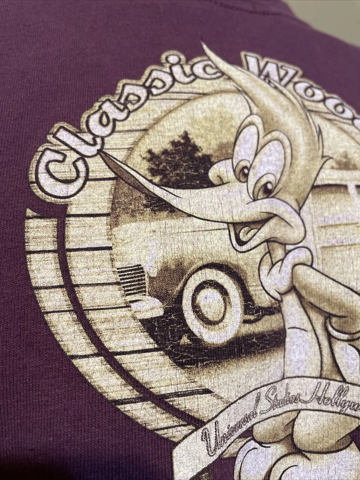 Camisa De Colección UNIVERSAL STUDIOS Clásica Woody’s Woody Woodpecker Talla Mediana Foto 3 de 4