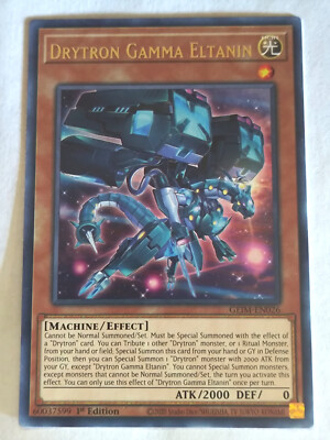 Yu-Gi-Oh! TCG Drytron Gamma Eltanin Genesis Impact GEIM-EN026 1st Edition Rare