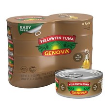 Yellowfin Tuna in Olive Oil 5oz Cans Pack of 8 High Protein