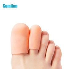 2PCS Gel Toe Cap Silicone Toe Protector Toe Guards Cushion for Corn Callus S L