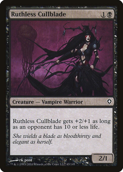 Ruthless Cullblade Foil Worldwake 65 NM MTG