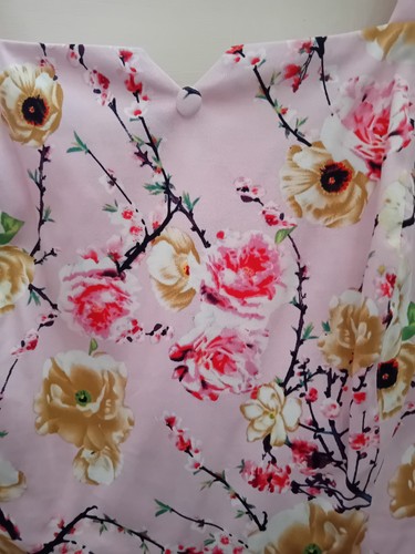 Joe Browns UK 12 ROMANCE IN BLOOM PINK FLORAL DRESS Square Neck Super Pretty - Picture 9 of 22
