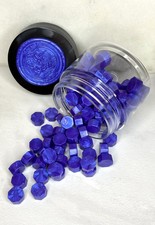 100 Count Metallic Cobalt Blue Sealing Wax Beads