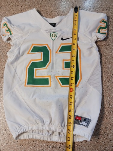 Nike NCAA Oregon Ducks Football Team Issued Authentic White Jersey Men’s Size M - Picture 7 of 9