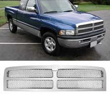 Frame Honeycomb Mesh Style Front Upper Grille Grill For Dodge Ram 1500 Chrome
