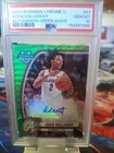 2024-25 Bowman University Chrome - Chrome Prospect Auto Aden Holloway Green Wave