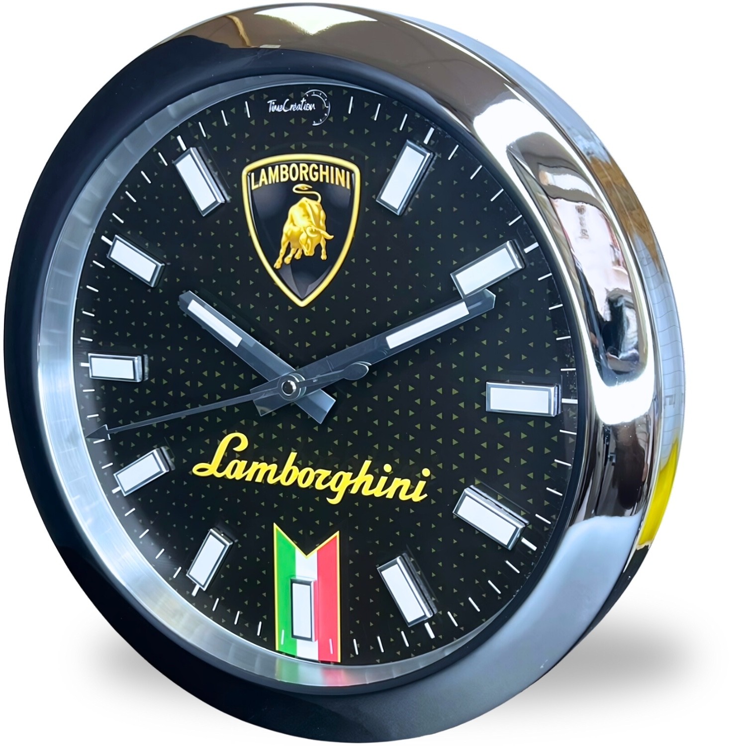 Horloge Murale Style Lamborghini Idée Cadeau Idéale en Acier Design Sport Automobile