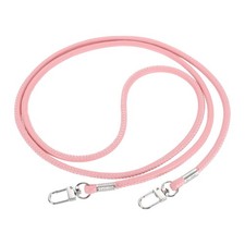 Crossbody Replacement Chain Strap, 120cm Thin Soft PU Strap Pink 