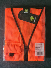 Image of Beeswift Executive Mesh Hi-Vis Safety Waistcoat Vest, Orange S/M