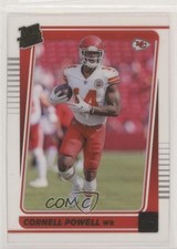 2021 Panini Clearly Donruss Rated Rookie Gold Cornell Powell #89 7m3
