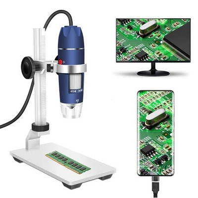 USB Digital Microscope 2MP 40X to 1000X 1920x1080P - Ideal for Coin, Skin