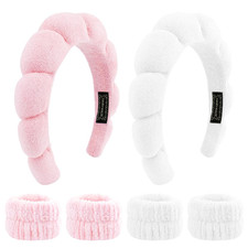 SPA Headbands for Washing Face Makeup Headbands with Bow Hair Band Women Facial