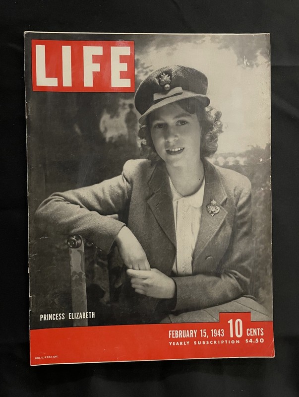 Life Magazine 1943--Elizabeth cover, WWII coverage/ads, Hope, Bankhead, EX COND