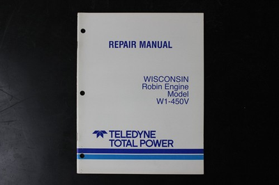 #ad Teledyne Total Power Wisconsin Robin W1 450V Engine Repair Manual Service Parts $29.99
