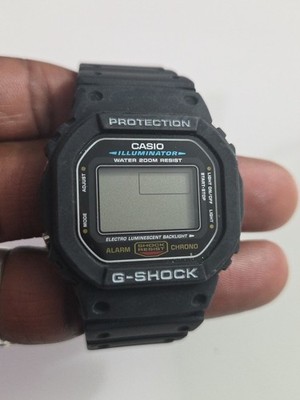 Casio G-Shock DW-5600E-1VDF Digital Quartz 48.9mm Waterproof Used Need Battery