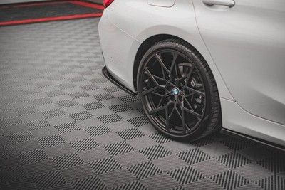 Maxton Design Heck Ansatz Flaps Diffusor passend für BMW 3er Limousine G20 schwa