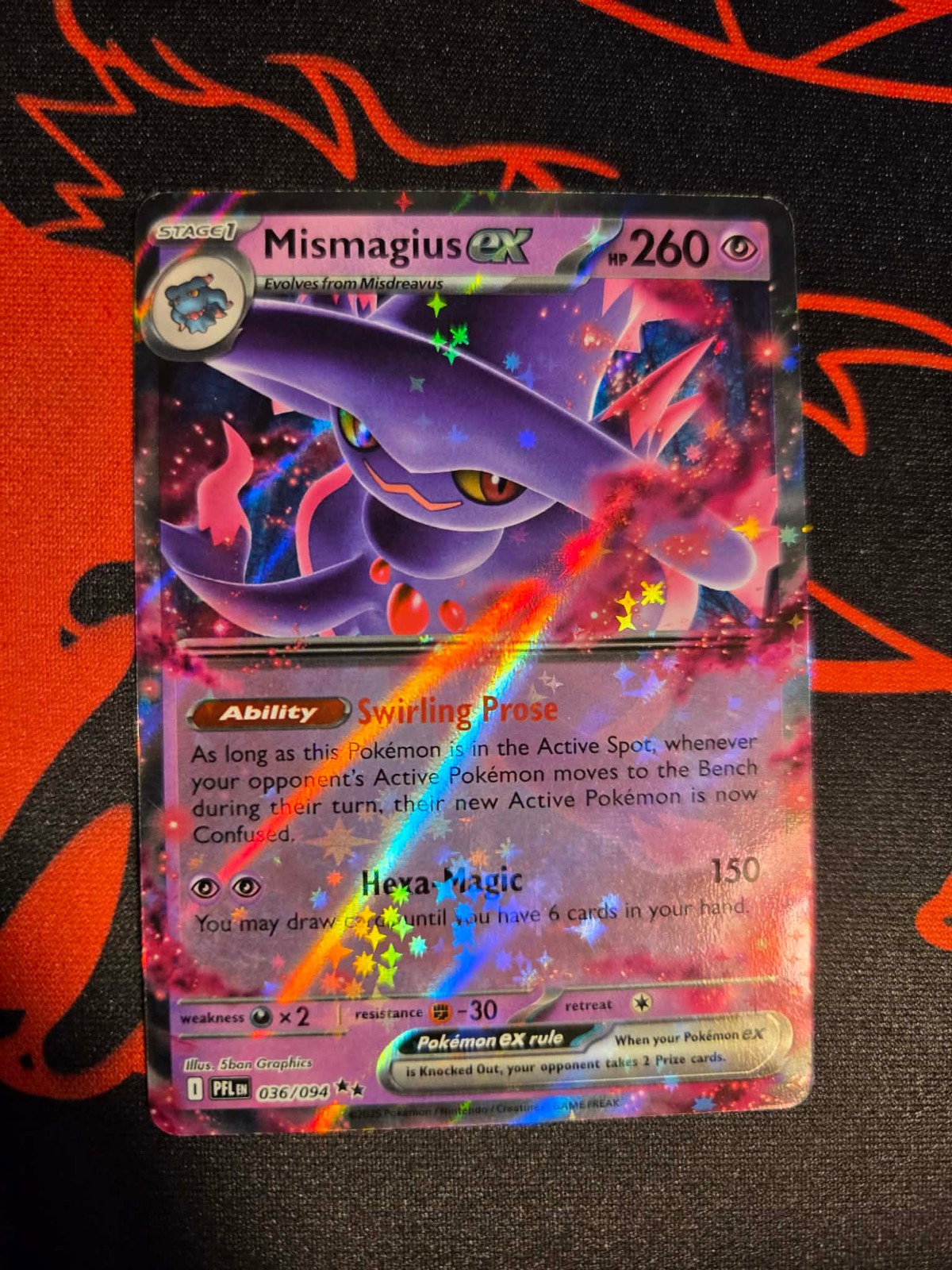 Mismagius ex 036/094 Me02: Phantasmal Flames Holo NM/M