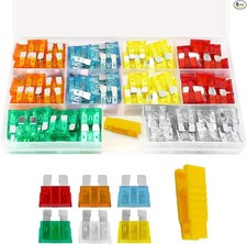 120 Pcs Standard Fuse Assortment kit 5A 10A 15A 20A 25A 30A Medium Medium