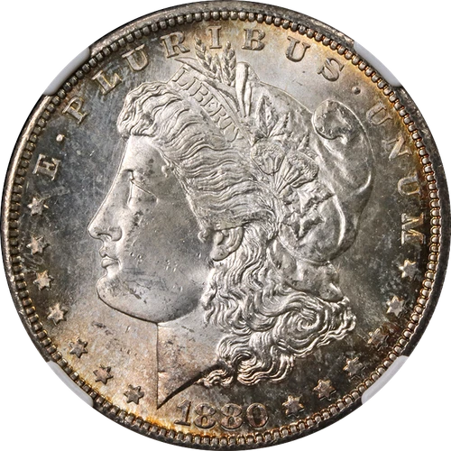 1880-S Morgan Silver Dollar NGC MS65 - Toning