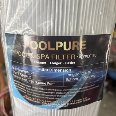 POOLPURE Pool Pure PLFPCC130 Pool Spa Filter 4 Pack Brand New Unused 