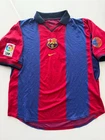 VTG Mens Nike Barcelona 1999–2000 Home Soccer Jersey Made in UK, Size L LARGE