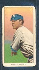 T206 Piedmont 350: NAP RUCKER Throwing, Brooklyn Superbas ~ GOOD to VG mk