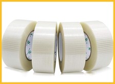4 Rolls Bi Directional Fiberglass Filament Strapping Tape 5.9mil 2in x 55yd