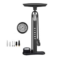 Fahrradpumpe Standpumpe Mit Manometer Presta Schrader Ventil Rennrad MTB 160Psi