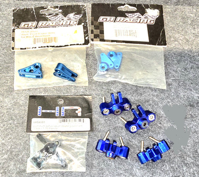 Traxxas 1/16 E-Revo Aluminum Parts Lot GH Blue Aluminum Rockers HR Steering Rack