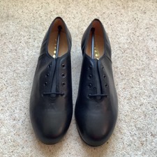 New Capezio Premiere Tap Shoes Black Leather  TeleTone Taps US 13.5 UK 11.5adult