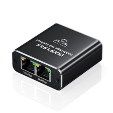 1 PC Ethernet Splitter 1 To 2 1000Mbps High Speed Network LAN 2 Port USB Power